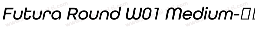 Futura Round W01 Medium字体转换